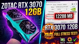 Custom Zotac RTX 3070 12GB Mod. Furmark | GPU-Z