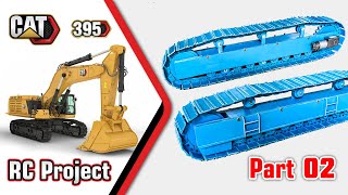 Part 02_RC Excavator CAT 395 1/10 Scale Project