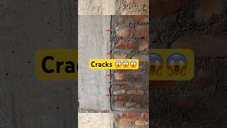 ⚠️ Column Aur Brickwork Ke Joint Par Crack Kyu Aate Hain? #civil #construction #viral #fyp