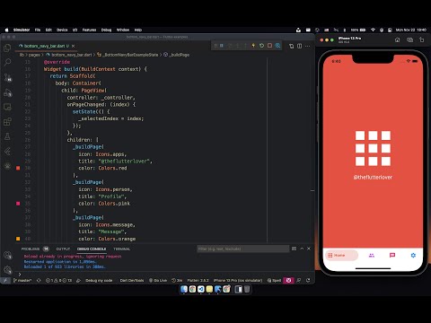 Flutter UI | Bottom Navy Bar Package Example