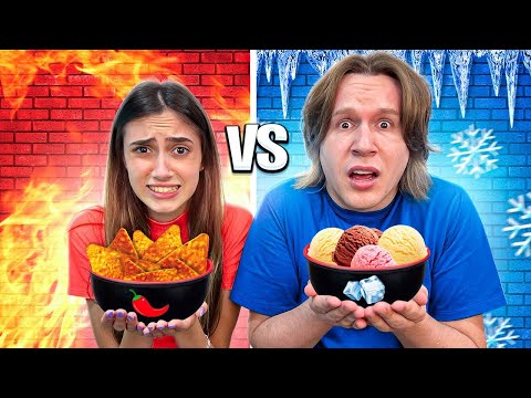 HOT VS COLD FOOD CHALLENGE