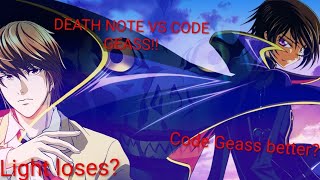 Is Code Geass really better than Death Note?! | DEATH NOTE VS CODE GEASS [Anime]