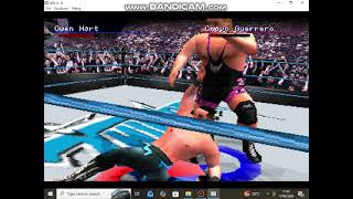 WWF SmackDown! 2 wrestling all-star mod PlayStation 1 Owen Hart vs Chavo Guerrero gameplay