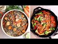 Healthy Vegan Noodles | COLD soba noodle salad + HOT glass noodles