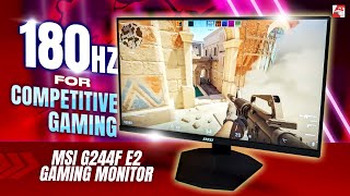 Rapid IPS Panel কি আবার! | MSI G244F E2 Gaming monitor review