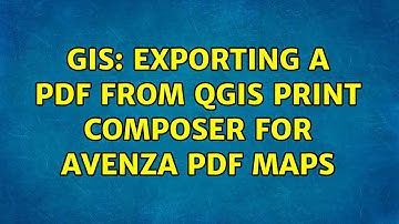GIS: Exporting a PDF from QGIS Print Composer for Avenza Pdf Maps