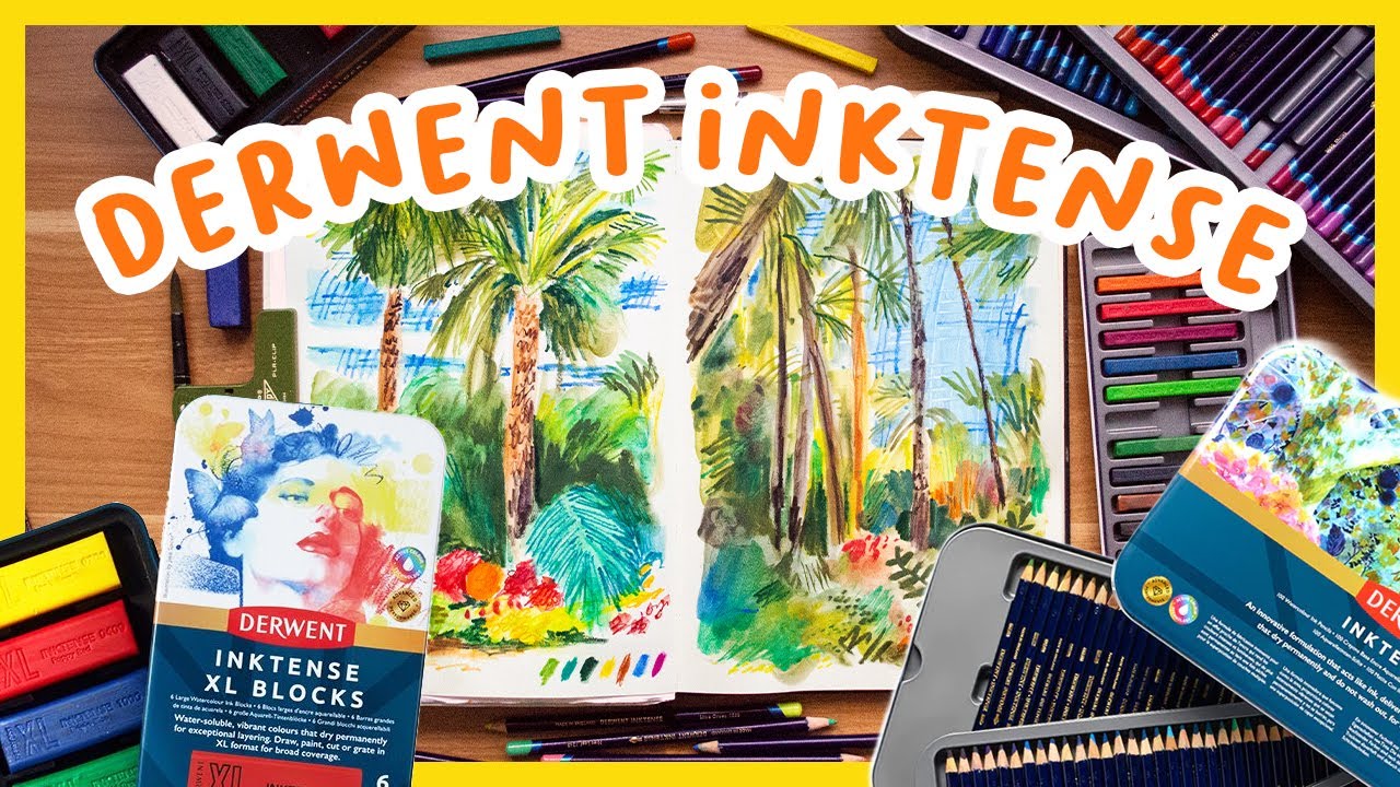 Discover the many ways of using Derwent Inktense Blocks