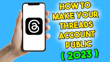How to Make Your Threads Account Public (2023) Instagram Threads