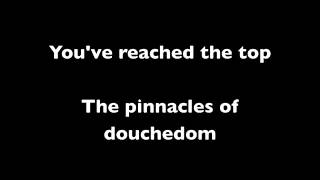 Biggest Douche of the Universe Lyrics (Audio Only)