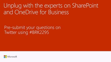 Microsoft Ignite 2016 Unplug with the experts on SharePoint and OneDrive for Business
