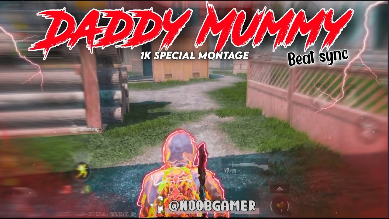 Bhaag Johnny- Daddy Mummy X PUBG beatsync 4k montage | Noob Gamer | 1k special