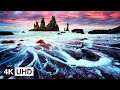 🔥 4K Drone | Iceland Travel: Lava Fields, Black-sand Beach, Volcanoes | Tourist Attractions | UHD