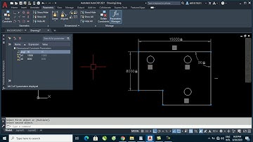 Parametric trong autocad - Bài 2: Dimensional parameters & Parameters manager AutoCAD