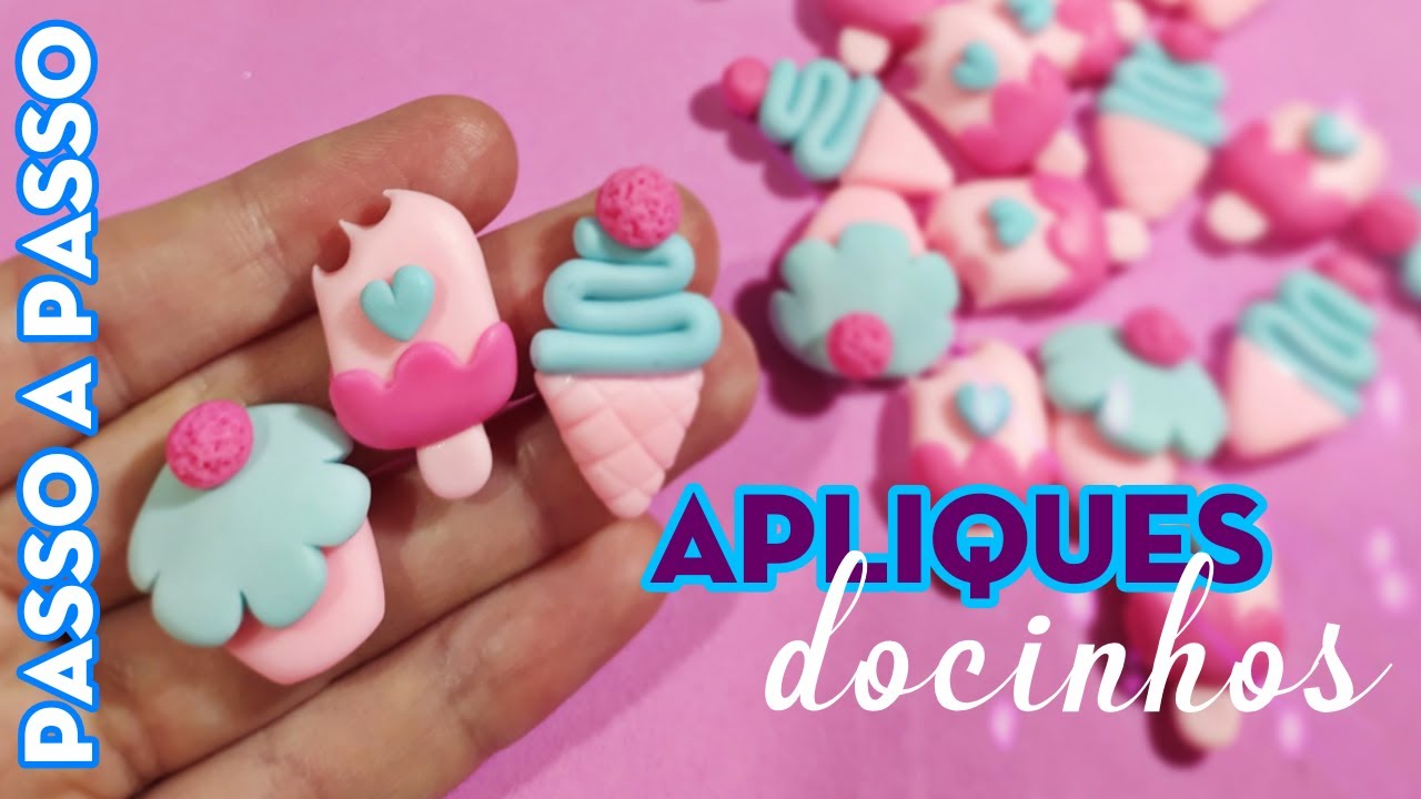 Aula BISCUIT | mini APLIQUES DOCES | passo a passo SEM MOLDE