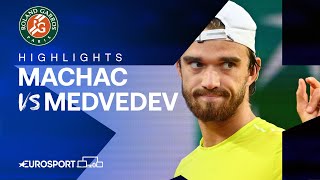 Tomas Machac Vs Daniil Medvedev Round 3 French Open 2024 Highlights 