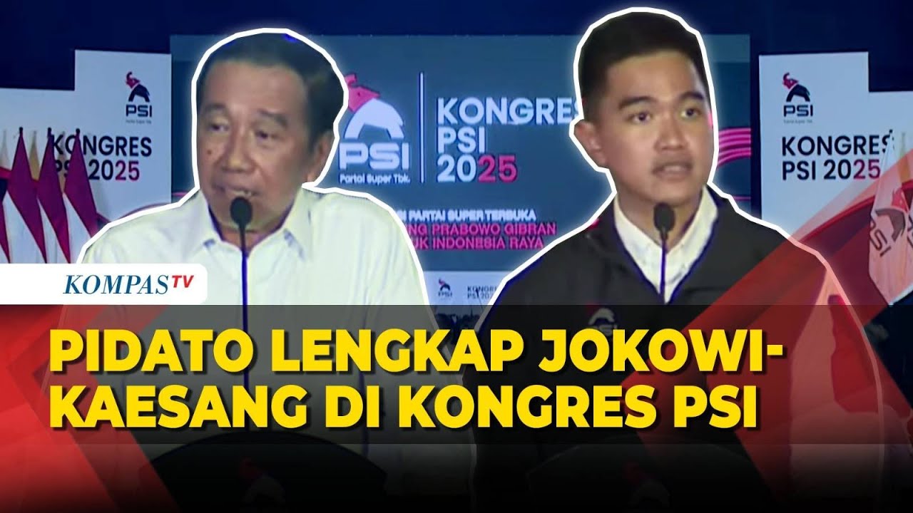 [Full] Riuh Kader Sambut Pidato Jokowi dan Kaesang di Kongres PSI di Solo