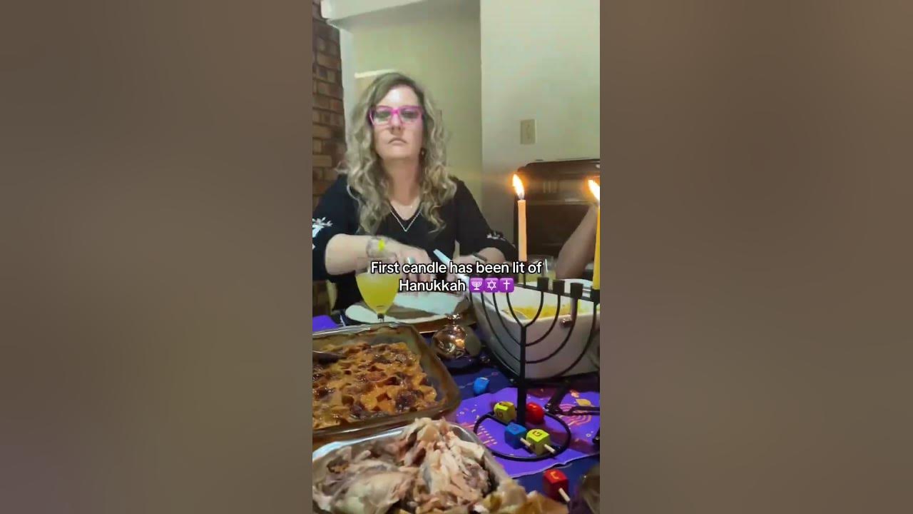 Hanukkah #fyp #foryou #hanukkah #candles #israel #jews #christianity #celebration #feast #food