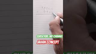 Subtraction trick of 100 #shorts #foryou #mathshorts