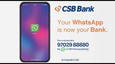 CSB WhatsApp Banking