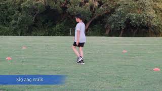 Zig Zag Walking Drill