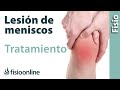 Tratamiento de una lesión de menisco en la rodilla