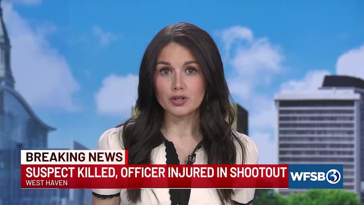 BREAKING: Suspect dead, officer hurt in West Haven shooting - YouTube