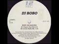 DJ BOBO KEEP ON DANCING Classic Club Mix 12 SINGLE VYNIL 33 RPM STEREO