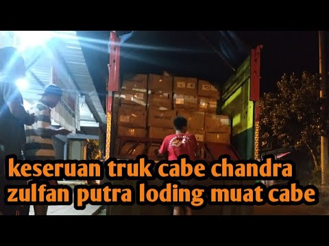  TRUK  CABE  CHANDRA ZULFAN PUTRA LOADING MUAT  CABE  DI MARKAS 