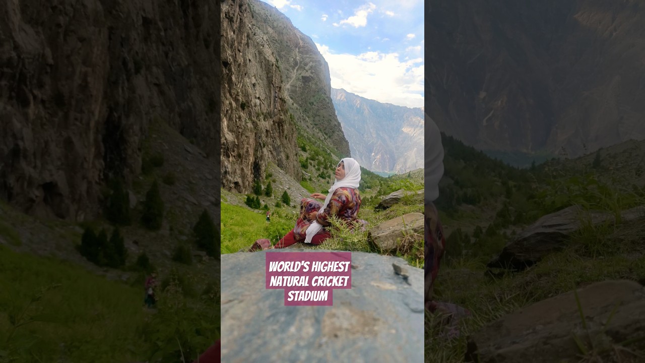 World's Highest Natural Cricket Stadium Nagar Valley Gilgit Baltistan