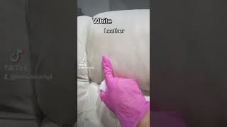 Cleaning A White Leather Couch #shorts