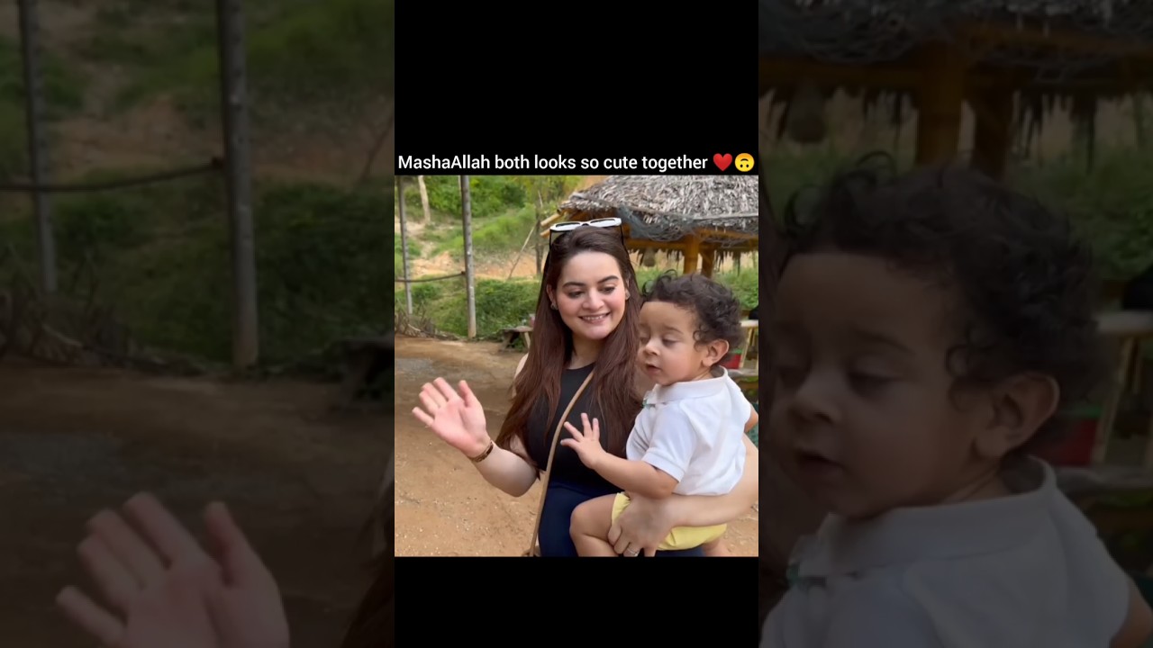 Minal with baby hassan ❤💯 