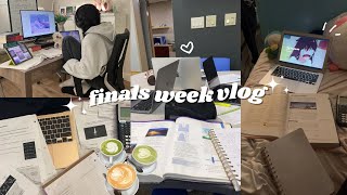 FINALS EXAM WEEK VLOG  study grind, good food, productive