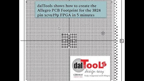How can I build the Allegro PCB footprint for the Xilinx XCVU19P-fsvb3824 device?