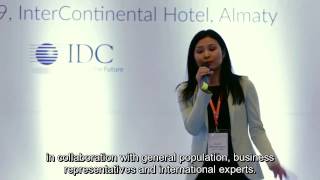 Welcoming remarks at IDC CIO Summit 2016 from CEO of Zerde Assel Zhiyenbayeva