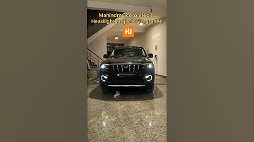 Mahindra scorpion scorpio n top model z8L headlight laser projector changed for better visibility