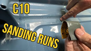 C10 Project:  Sanding out Runs and Buffing