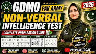 GDMO Pak Army Non-Verbal Intelligence Test 2026 🧠⚔️ | Most Repeated Questions & Complete Preparation