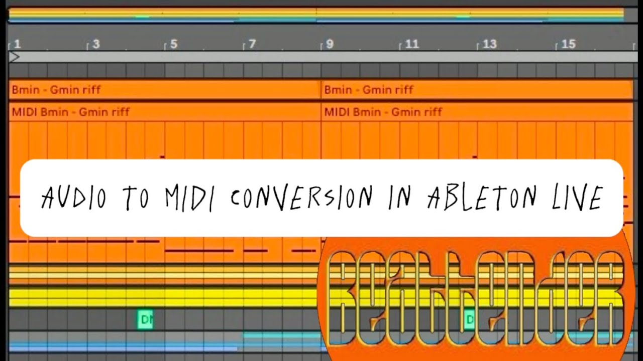 Converting Audio to Midi - Ableton Live - YouTube