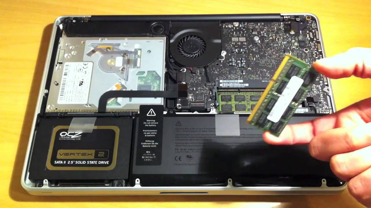 2009 macbook pro ram upgrade 8gb