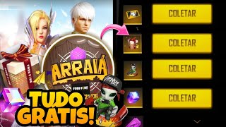 CUBO GRÁTIS CONFIRMADO! TUDO DO NOVO EVENTO ARRAIÁ FREE FIRE!