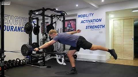 Band Single Leg RDL to Row