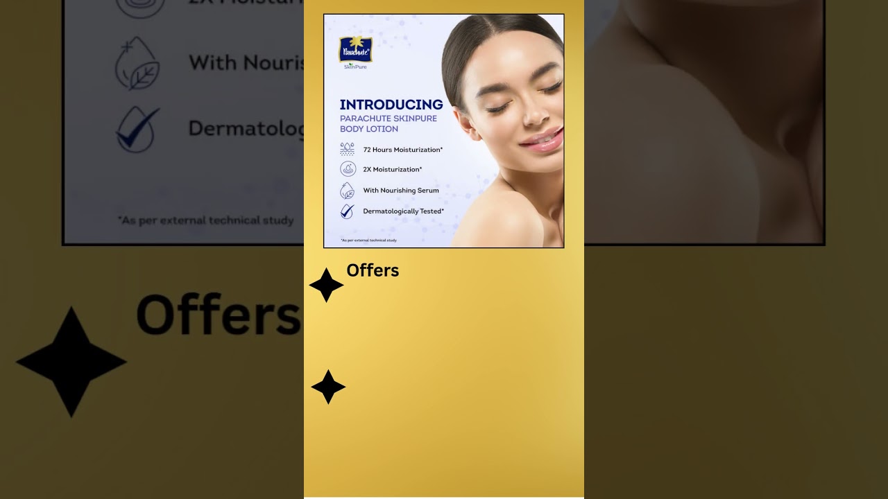 Parachute SkinPure Hyaluron Body Lotion with Virgin Coconut Oil | Deep Hydration for All Skin Types