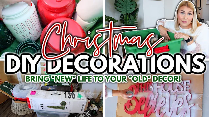 *DIY* Christmas DECOR RECYCLING Hacks | Christmas Decoration DECLUTTER With Me | Katie Vining