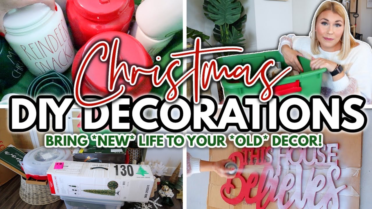 *DIY* Christmas DECOR RECYCLING Hacks Christmas Decoration DECLUTTER With Me Katie Vining