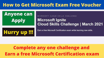 Microsoft Ignite Cloud Skills Challenge 2021 | Microsoft Free Exam Voucher | #StudyManor