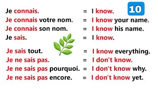 Phrases simples pour apprendre l'anglais facilement | partie 10 |✪✪✪easy sentences to learn french 🌿