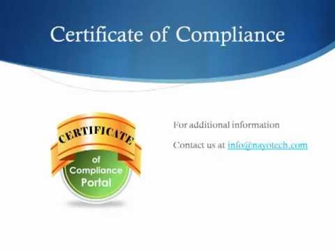 Certificate of Compliance