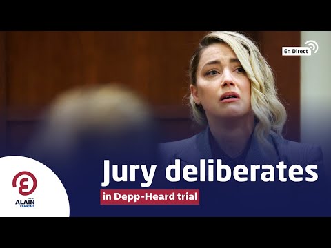 Jury deliberates in Depp-Heard trial - exterior court view