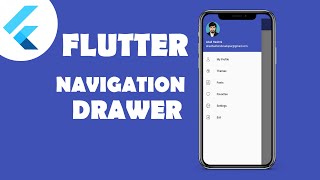 navigation drawer ui design with flutter | flutter ui design | speed code