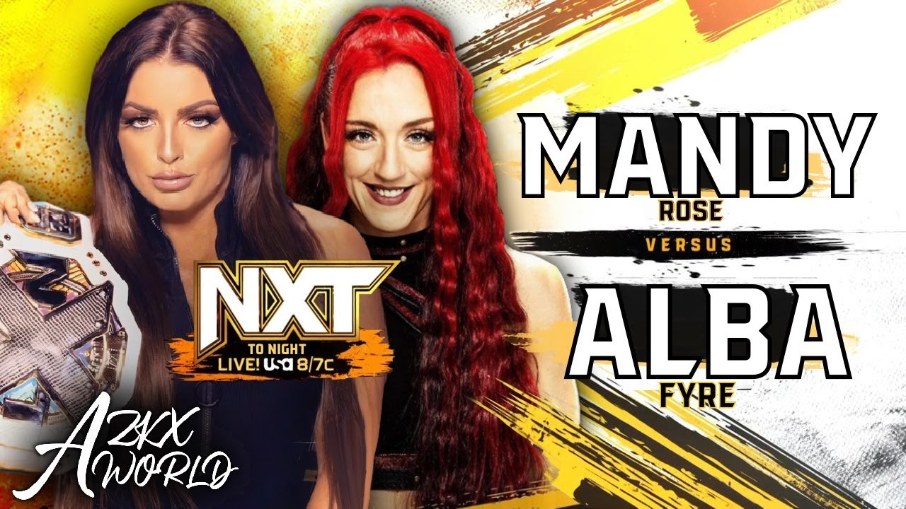 Wwe2k22 Nxt Mandy Rose Vs Alba Fyre Nxt Womens Championship Azkx World Youtube 